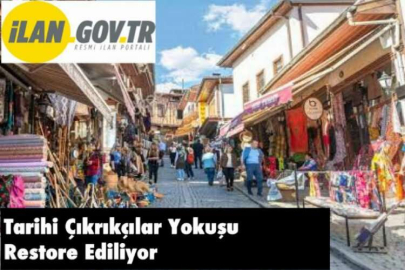 Tarihi Çıkrıkçılar Yokuşu Restore Ediliyor
