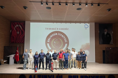 ALTIEYLÜL ALBAK EKİBİNE YANGIN EĞİTİMİ VERİLDİ