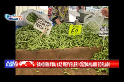 BANDIRMA’DA YAZ MEYVELERİ CÜZDANLARI ZORLADI İSİMLİ
