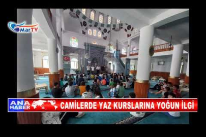 CAMİLERDE YAZ KURSLARINA YOĞUN İLGİ