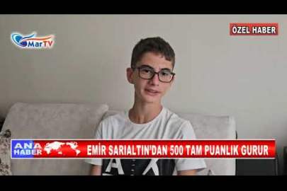 EMİR SARIALTIN’DAN 500 TAM PUANLIK GURUR
