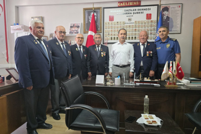 KAYMAKAM AKSAKAL’DAN GAZİLERE ANLAMLI ZİYARET