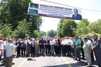Ordu Aybastı’da yılların yol hasreti sona erdi