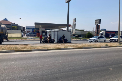 BANDIRMA’DA TIRDAN DÜŞEN KONTEYNER TRAFİĞİ AKSATTI