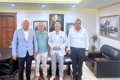 BAŞKAN MİRZA, ERDEK VE KARACABEY’DEN KONUKLARINI AĞIRLADI