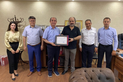 GÖNEN’İN VERGİ REKORTMENİNE TEŞEKKÜR ZİYARETİ