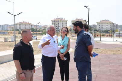 Bursa Nilüfer'de Balkan Mahallesi'ndeki park açılışa gün sayıyor