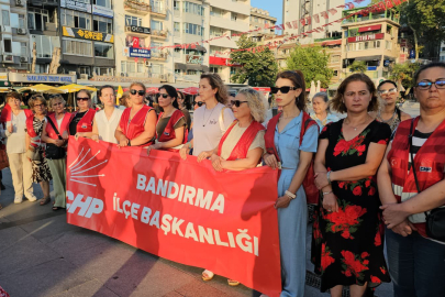 BANDIRMALI CHP’Lİ KADINLARDAN AKKAŞ CİNAYETİNE SERT TEPKİ