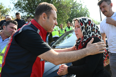 BAŞKAN AKIN’DAN BİGADİÇ’TEKİ YANGIN BÖLGESİNE ZİYARET