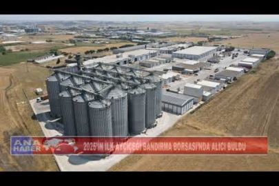 2025’İN İLK AYÇİÇEĞİ BANDIRMA BORSASI’NDA ALICI BULDU