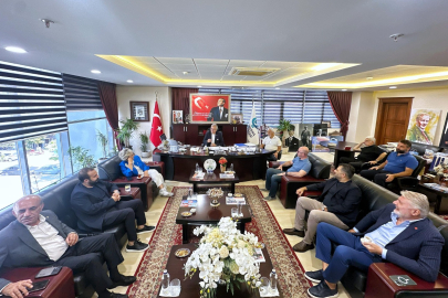 BAŞKAN MİRZA, CHP HEYETİNİ MAKAMINDA AĞIRLADI