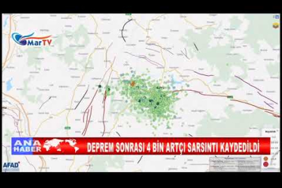 DEPREM SONRASI 4 BİN ARTÇI SARSINTI KAYDEDİLDİ