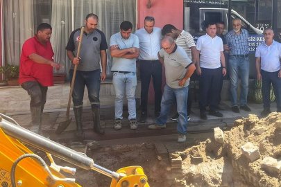 MANYAS ÇARŞI MAHALLESİ’NDE DOĞALGAZ ÇALIŞMALARI BAŞLADI