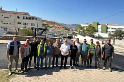 ZİRAAT BAHÇESİ YOLU’NDA ASFALT SERİMİ SÜRÜYOR