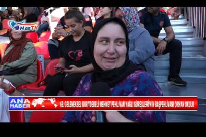 65 GELENEKSEL KURTDERELİ MEHMET PEHLİVAN YAĞLI GÜREŞLERİ’NİN BAŞPEHLİVANI ORHAN OKULU
