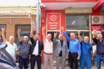 MHP MİLLETVEKİLİ, GÖMEÇ TEŞKİLATIYLA BULUŞTU