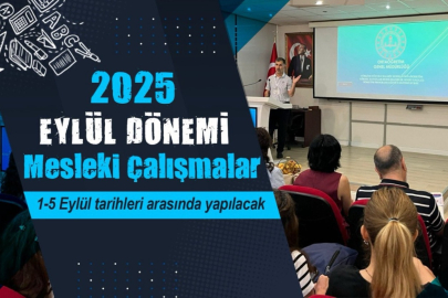 ÖĞRETMENLERİN MESLEKİ ÇALIŞMA PROGRAMI BELLİ OLDU