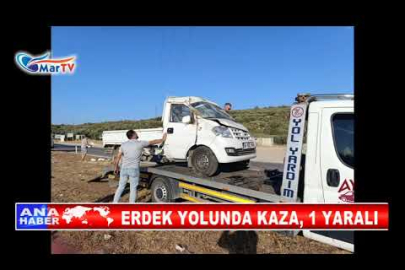 ERDEK YOLUNDA KAZA, 1 YARALI