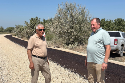 GÖNEN’DE YOL ÇALIŞMALARI TAMAMLANDI
