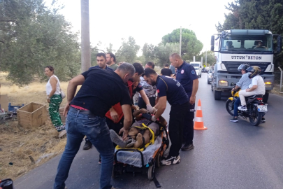 EDREMİT’TE TEK TARAFLI TRAFİK KAZASI