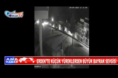 ERDEK’TE KÜÇÜK YÜREKLERDEN BÜYÜK BAYRAK SEVGİSİ