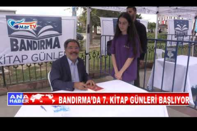 BANDIRMA’DA 7 KİTAP GÜNLERİ BAŞLIYOR