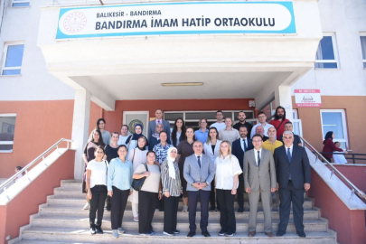 BANDIRMA İMAM HATİP ORTAOKULU’NDA ÇALIŞMALAR İNCELENDİ