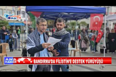 BANDIRMA’DA FİLİSTİN’E DESTEK YÜRÜYÜŞÜ
