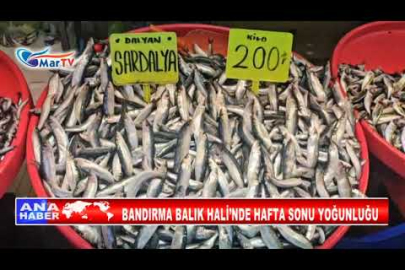 BANDIRMA BALIK HALİ’NDE HAFTA SONU YOĞUNLUĞU