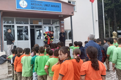 BANDIRMA AKSAKAL’DA MİNİKLERE AFET EĞİTİMİ