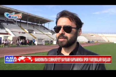 BANDIRMA’DA CUMHURİYET BAYRAMI KAPSAMINDA SPOR YARIŞMALARI BAŞLADI