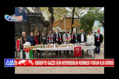 ERDEK’TE GAZZE İÇİN SEFERBERLİK KERMESİ YOĞUN İLGİ GÖRDÜ