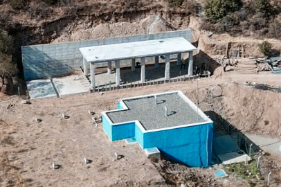 GÖMEÇ’TE YENİ İÇME SUYU ARITMA TESİSİ YAPIMI SÜRÜYOR