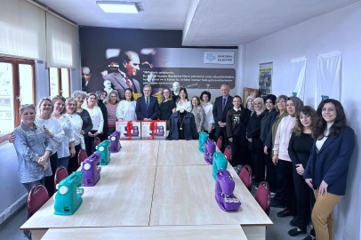 ÜRETEN KADINLARA BANDIRMA BELEDİYESİ’NDEN MAKİNE DESTEĞİ