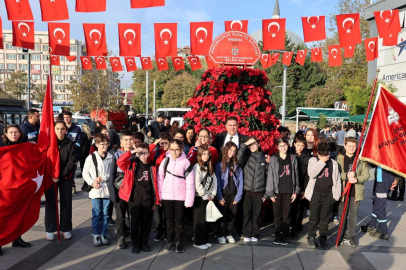 Kocaeli'de 10 Kasım’a özel 1087 Atatürk çiçeği
