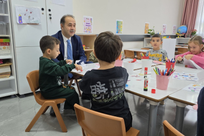 KAYMAKAM AKSAKAL’DAN TOBB ANAOKULU’NDA MİNİKLERLE BULUŞTU