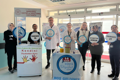 BANDIRMA’DA DÜNYA DİYABET GÜNÜ ETKİNLİKLERİ