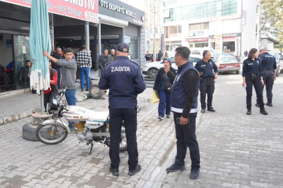 BURHANİYE’DE YOL VE KALDIRIM İŞGALİNE KARŞI SIKI DENETİM