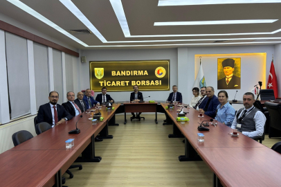 GMKA VE BAKANLIK TEMSİLCİLERİNDEN BANDIRMA TİCARET BORSASI’NA ZİYARET