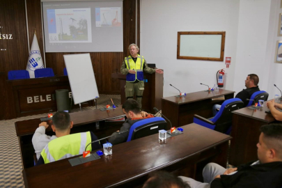 EDREMİT BELEDİYESİ PERSONELİNE İŞ SAĞLIĞI VE GÜVENLİĞİ EĞİTİMİ