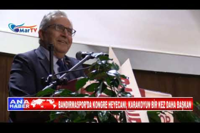 BANDIRMASPOR’DA KONGRE HEYECANI, KARAKOYUN BİR KEZ DAHA BAŞKAN