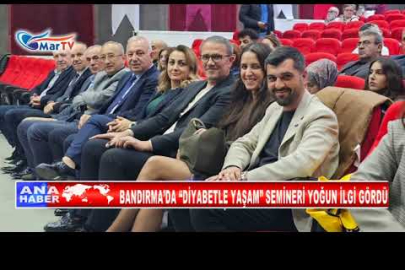 BANDIRMA’DA “DİYABETLE YAŞAM” SEMİNERİ YOĞUN İLGİ GÖRDÜ