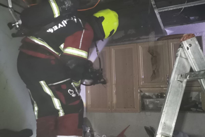 ADNAN MENDERES MAHALLESİ’NDE İŞ YERİ YANGINI