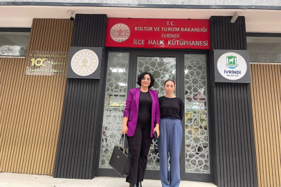 İVRİNDİ İLÇE HALK KÜTÜPHANESİ’NDE ÇALIŞMALAR İNCELENDİ