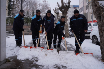 Yakutiye’de kar alarmı