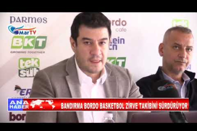 BANDIRMA BORDO BASKETBOL ZİRVE TAKİBİNİ SÜRDÜRÜYOR