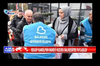 REGAİP KANDİLİ’NİN MANEVİ HUZURU BALIKESİR’DE PAYLAŞILDI