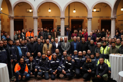 BAŞKAN ERGİN, YILIN SON GÜNÜNDE ÇALIŞANLARLA BİR ARAYA GELDİ