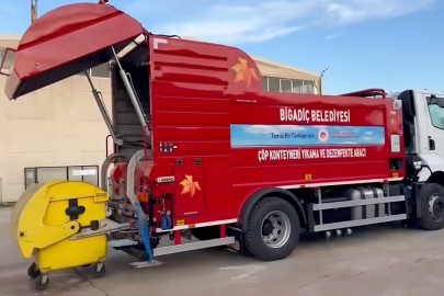 BİGADİÇ BELEDİYESİ’NDEN ÇEVRE TEMİZLİĞİNE YENİ ARAÇ