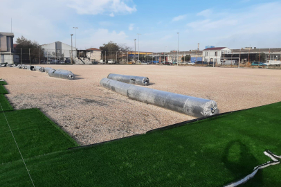 BANDIRMA SANAYİ FUTBOL SAHASI YENİLENDİ